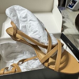 Talbots Tan Strappy Sandals